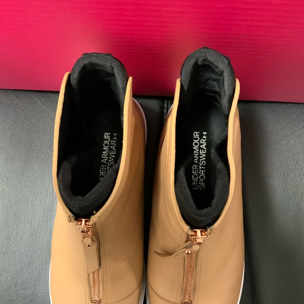 UnderArmour Sportswear Tan Wedge Booties - Picture 7 of 10